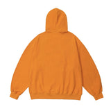 Men Hoodie Flocking Embroidered Cat Letter Hooded Sweater