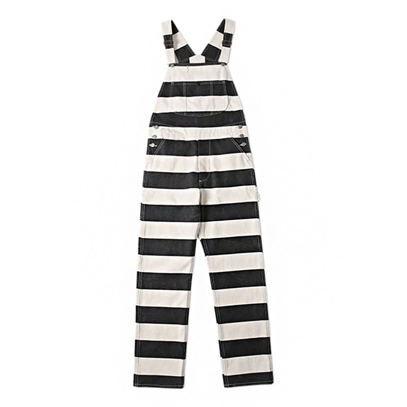 Men Pant Loose Casual Suspender Trousers Men's Pants Men
