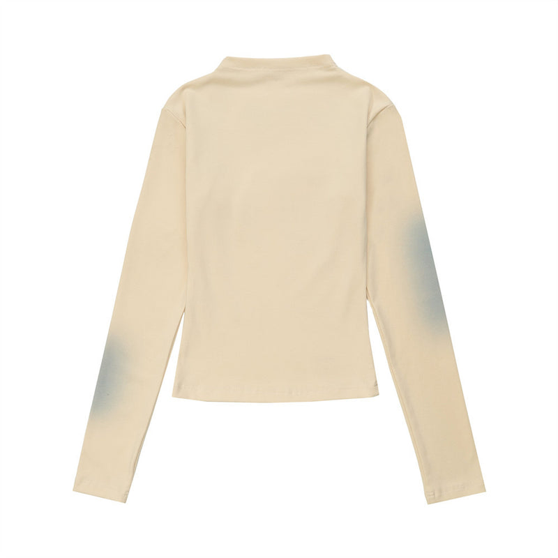Women Long Sleeve T-Shirt Printed Long Sleeve T-shirt for Women Autumn Leisure Distressed