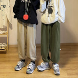 Men Sweatpants Velvet Pants Men's Winter Loose Sports Boys Casual Pants
