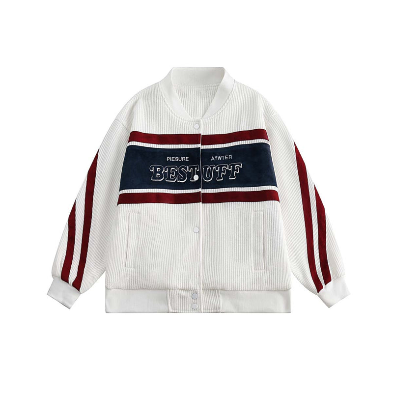 Unisex Jacket Women's Autumn New Contrast Color Baseball Jacket