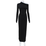 Women Co-Ord Set Long Sleeve Top and Skirt Suit Autumn and Winter