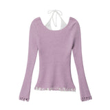 Women Sweater Long-Sleeved Sweater Women's Autumn Slim-Fit Sweater