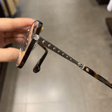 CHH Chrome Hearts Glasses Pure Titanium Square Ultra Light Myopia Glasses Frame