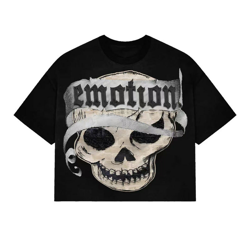 Mixed Emotion T-Shirt MIXED EMOTION Boxy Crew Neck Loose Short Sleeve