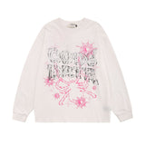 Men Long Sleeve Shirt Personalized Printed Long Sleeve T-shirt for Men and Women Versatile Bottoming Top Autumn and Winter