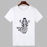 New T-shirt female Mermaid Printed Harajuku T shirt Women