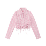 Women Long Sleeve Shirt Women's Slim Fit Design Sense Casual Short