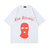 Men T Shirt Rose Print Couple Casual Street All-Match Short-Sleeved T-shirt Men