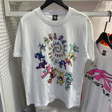 HS T Shirt Color Spiral Print Casual Loose