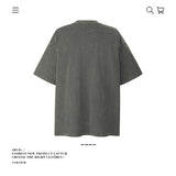 American vintage street T-shirt pure cotton men's and women's summer loose