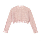 Women Sweater Short Sweater Spring and Autumn Casual Girls' Sweater