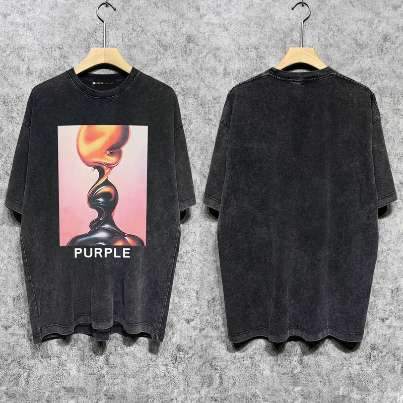Purple Brand T Shirt Short Sleeve T-shirt Blouse