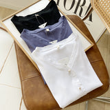 Women T-Shirt Women's Summer Fashion Short Sleeve Cardigan