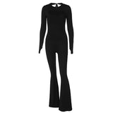 Women Jumpsuit Spring Fashion Sexy Slim Long Sleeve