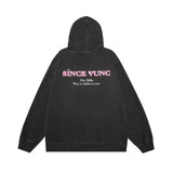 Men Hoodie Printed Washed Hooded Sweater Men's Loose Pullover Leisure Spring and Autumn