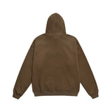 Men Fleece Lined Hoodie Autumn and Winter Embroidery Letter Hooded Sweater Men Oversize Loose Casual