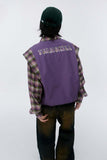 Unisex Jacket Autumn Affixed Cloth Embroidered Plaid Shirt Women's Clothing