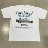 y2k Street vintage animated alphabet print short sleeve