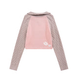 Women Sweater Women's Fall Color-Blocking Long Sleeve Sweater