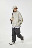 Unisex Jacket Autumn Hooded Plaid Coat Women's Clothing