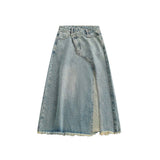 Unisex Pants Fall Pocket Raw Hem Jeans