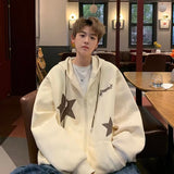 Men Hoodie Vintage XINGX Cardigan Sweater Men's Spring and Autumn Coat