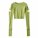 Women's T-Shirt Spring and Autumn Sports Top Short Women's T-shirt