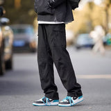 Men Sweatpants Functional Outdoor Men Spring Baggy Straight Trousers