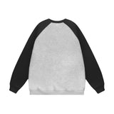 Men Hoodie Creative Fun Cartoon Printed Crew Neck Sweatshirt