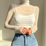 Women Long Sleeve Shirt Autumn Sun Protection Shirt Bottoming Shirt