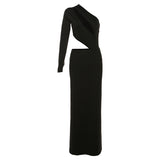 Women Dresses Women's Fashion One-Shoulder Sleeve Sexy Dress