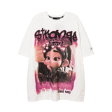 Men T Shirt Printed Short-Sleeved T-shirt Men's Loose Casual