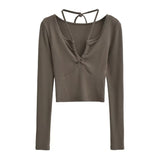 Women T-shirt Spring Long Sleeve T-shirt Bottoming Shirt Top
