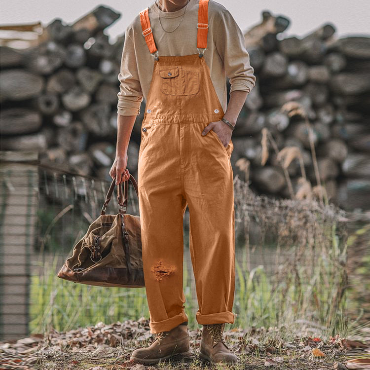 Men Pant Loose Casual Suspender Trousers Men's Pants Overalls