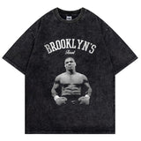 Mike Tyson T-Shirt Vintage Character Print Loose T-Shirt