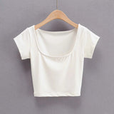 Women T-Shirt Vintage Top Sleeve T
