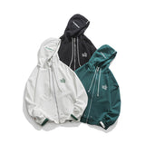 Unisex Hoodie Autumn Fashion Brand Embroidery Loose Zip Coat