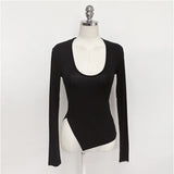 Women Long Sleeve Shirt Bottoming Shirt Tight Top Autumn and Winter