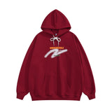 Men Hoodie Hip Hop Anime Letters Printed Hoodie