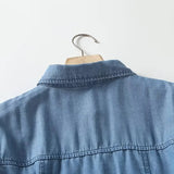 Women T-Shirt Retro Denim Shirt Women's Autumn Design Sense