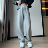 Palazzo Pants Wide Leg Pants Loose Leisure All-Matching Straight Track Sweatpants Women