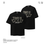 American vintage street T-shirt pure cotton men's and women's summer loose