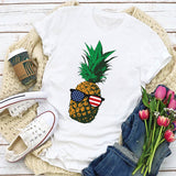 Women Independence Day T Shirt Short Sleeve T-shirt Loose Print