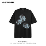 American vintage street T-shirt retro men's loose casual top