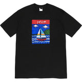 Mens T-shirts 20SS Sailboat Tee Sailboat Oil Painting Printed Letter T-Shirt Short Sleeve