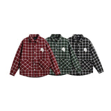Unisex Jacket Fall Plaid Contrast Color Jacket Women's Clothing