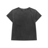Women T-shirt Printed Distressed Short-Sleeved T-shirt for Women O-neck Short