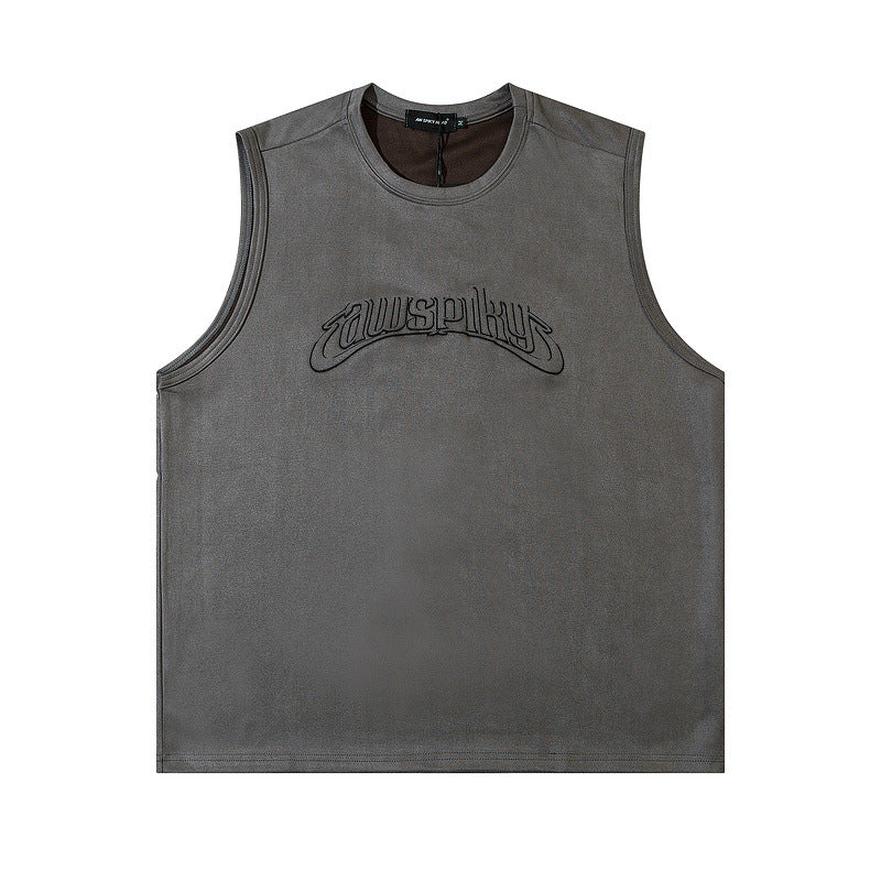 Men T Shirt Vintage Vest Men's Fashion Brand American Retro Hip Hop