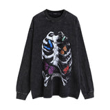Men Long Sleeve Shirt Vintage Vintage Long Sleeve T-shirt Men and Women Retro Easy Matching
